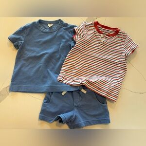 Jcrew Crewcuts Set-Two shirts and one short-4T